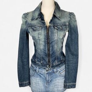 Y2K diesel denim jacket size medium